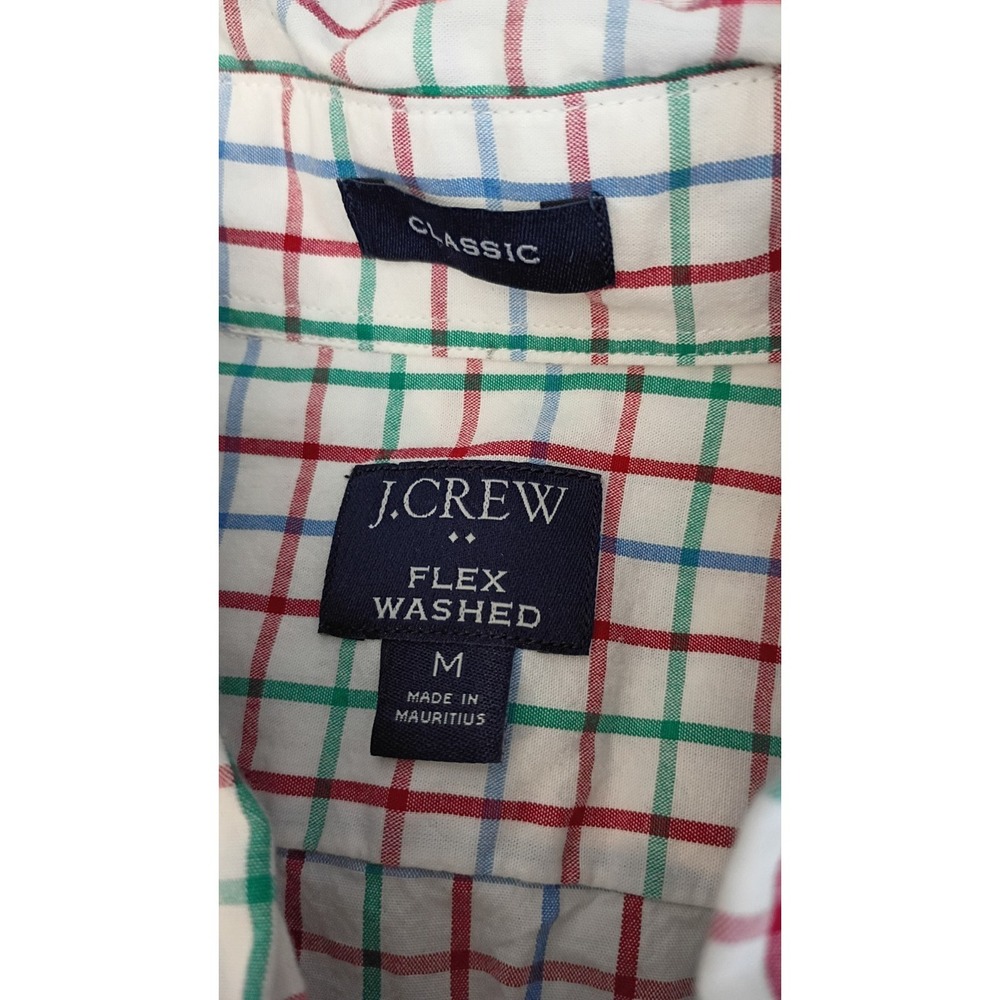 J.CREW Flex Washed Classic Fit Plaid Button-Down Shirt Men's Size M Multicolored - Picture 13 of 13
